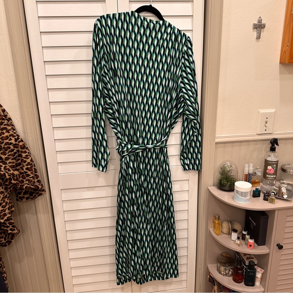 Diane Von Furstenberg for Target DVF x Target wrap dress 3X green - Picture 2 of 11